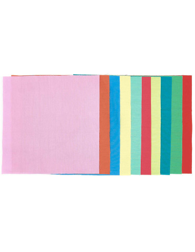 Satz von 10 Stoffcoupons für spezielle Stickerei - Bright