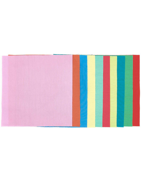 Satz von 10 Stoffcoupons für spezielle Stickerei - Bright
