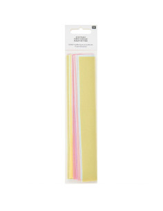 Satz von 10 Stoffcoupons für spezielle Stickerei - Sorbet Bubblegum 2
