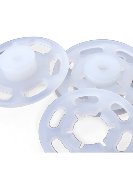 Transparente Druckknöpfe aus Kunststoff 10 mm
