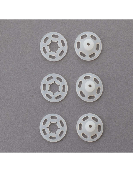 Transparente Druckknöpfe aus Kunststoff 10 mm