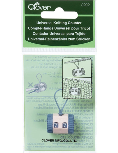 Universeller Reihenzähler für Stricken Clover