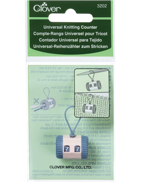 Universeller Reihenzähler für Stricken Clover