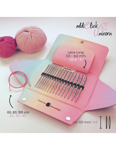 Addi Click Unicorn - Rundstricknadel-Set