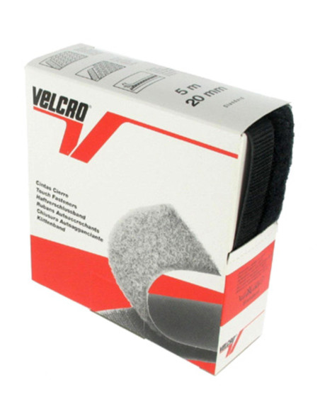 VELCRO® Marke zum Nähen schwarz 20 mm breit Schachtel mit 5 Metern