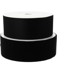 VELCRO® Marken-Klettverschluss schwarz 100 mm breit Rolle mit 25 Metern