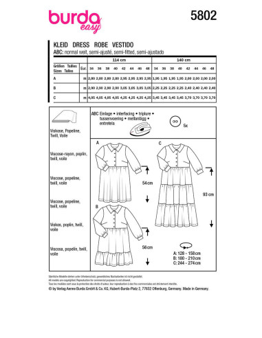 Kleidmuster - Burda 5802