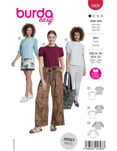 T-Shirt-Schnittmuster - Burda 5809