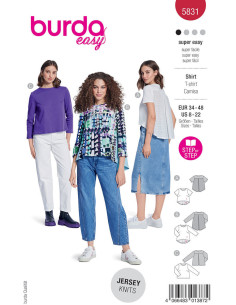 T-Shirt-Schnittmuster - Burda 5831