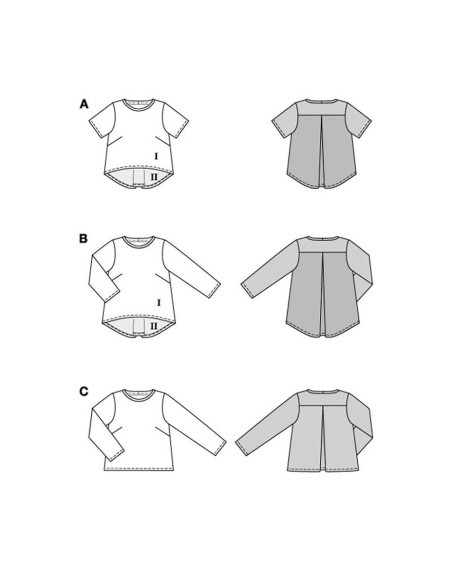 T-Shirt-Schnittmuster - Burda 5831