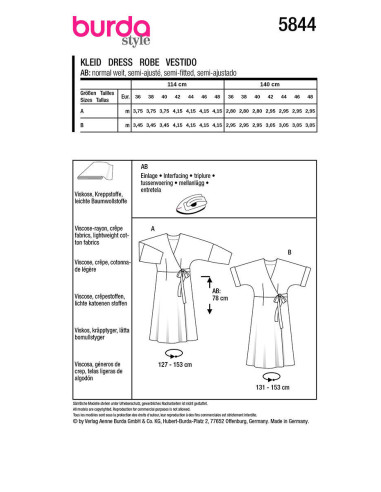 Kleidmuster - Burda 5844