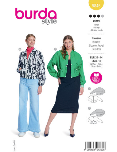 Jackenschnittmuster - Burda 5846