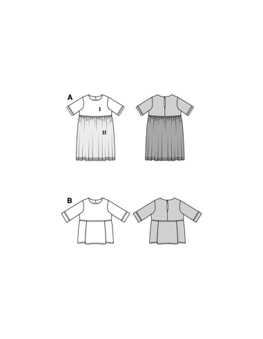 Kleid- und Oberteil-Schnittmuster - Burda 9226
