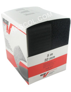 VELCRO® Marke zum Nähen schwarz 50 mm breit Schachtel mit 5 Metern