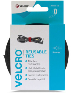 VELCRO® ONE-WRAP® Kabelbinder 10mm x 5M schwarz