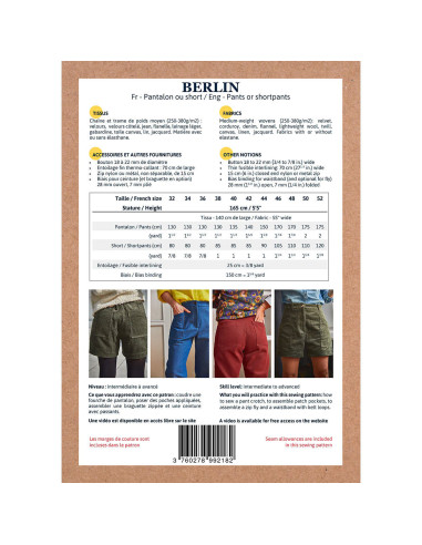 Hosen- und Shorts-Schnittmuster Berlin - Ikatee