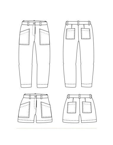 Hosen- und Shorts-Schnittmuster Berlin - Ikatee