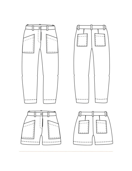 Hosen- und Shorts-Schnittmuster Berlin - Ikatee