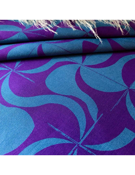 Viscose-Twill-Stoff Purple Retro - My Dress Made