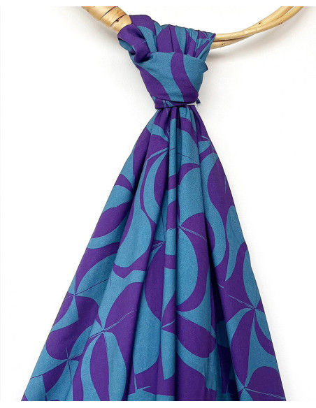 Viscose-Twill-Stoff Purple Retro - My Dress Made