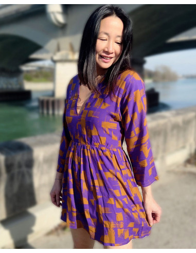 Viskose-Twill-Stoff Purple Rain - My Dress Made