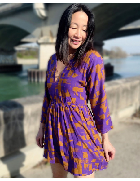 Viskose-Twill-Stoff Purple Rain - My Dress Made