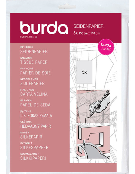 Seidenpapier für Burda-Schnittmuster