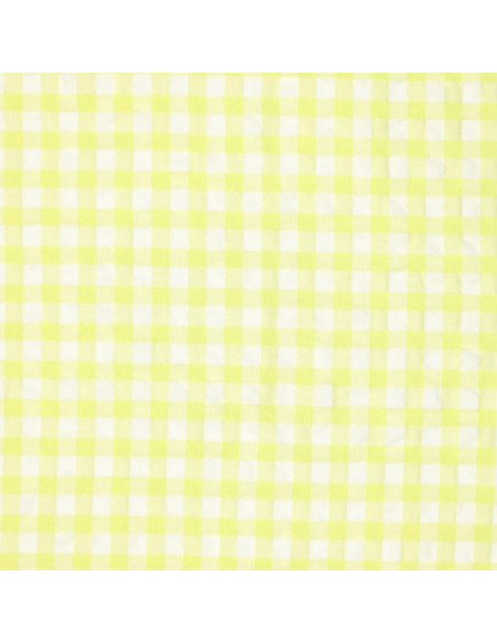 Kariertes Seersucker-Gewebe - Gelb