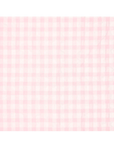 Kariertes Seersucker-Gewebe - Rosa