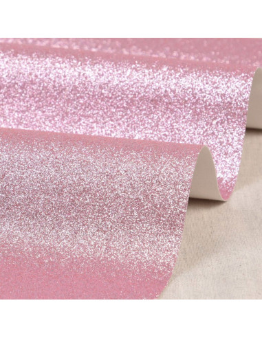 Glitzerstoff 50 x 70 cm - Rosa