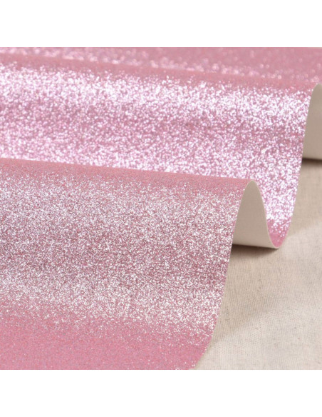 Glitzerstoff 50 x 70 cm - Rosa