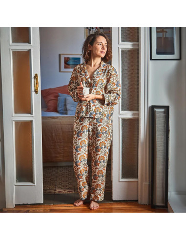 Damen-Pyjama-Schnittmuster Budapest - Ikatee