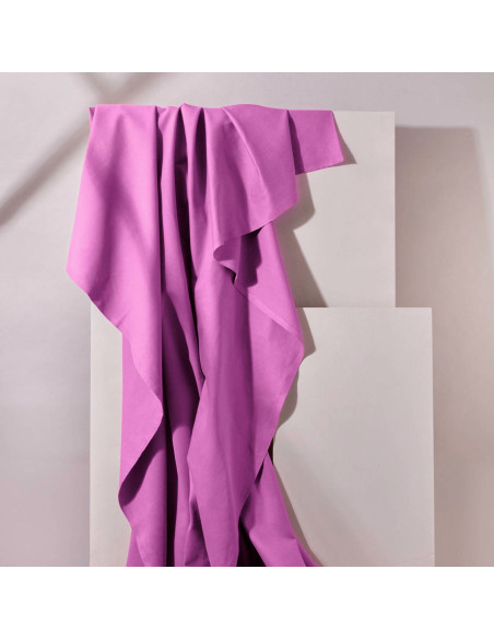 Baumwoll-Gabardine-Stoff Bubble Gum - Atelier Brunette