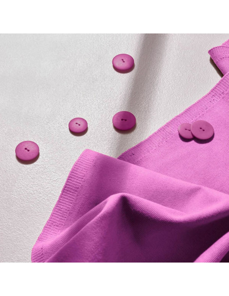 Baumwoll-Gabardine-Stoff Bubble Gum - Atelier Brunette