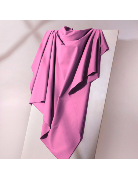 Leichter Baumwoll-Gabardine-Stoff Bubble Gum - Atelier Brunette