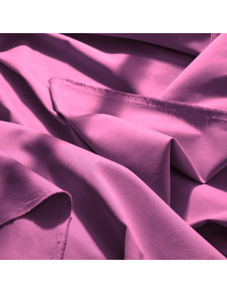 Leichter Baumwoll-Gabardine-Stoff Bubble Gum - Atelier Brunette