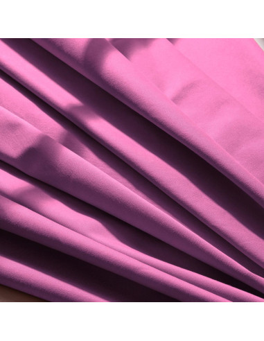 Leichter Baumwoll-Gabardine-Stoff Bubble Gum - Atelier Brunette