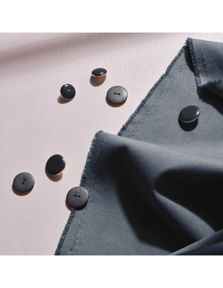 Leichter Baumwoll-Gabardine-Stoff Deep Charcoal - Atelier Brunette