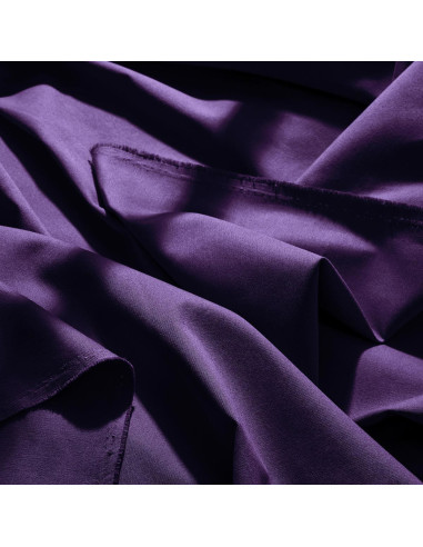 Leichter Baumwoll-Gabardine-Stoff Majestic Purple - Atelier Brunette
