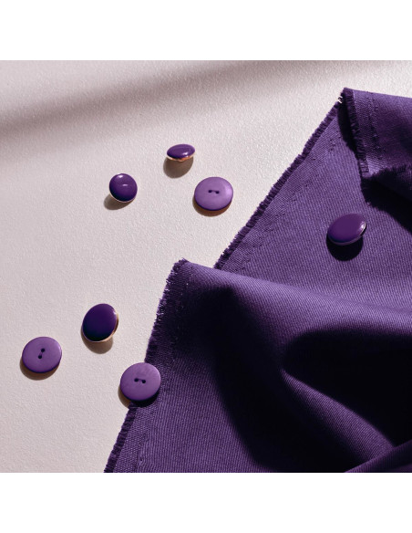 Leichter Baumwoll-Gabardine-Stoff Majestic Purple - Atelier Brunette