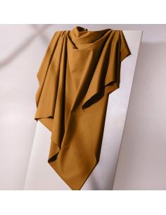 Leichter Gabardine-Stoff aus Baumwolle in Ocker - Atelier Brunette