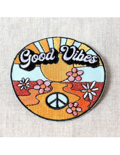 Aufbügel-Patch Seventies - Good Vibes