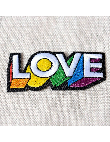 Bügelbild Patch Thema Love - Love 3D