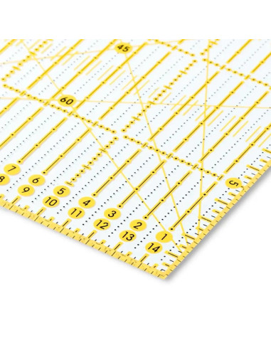 Omnigrid Patchwork-Lineal Winkel 15 x 30 cm