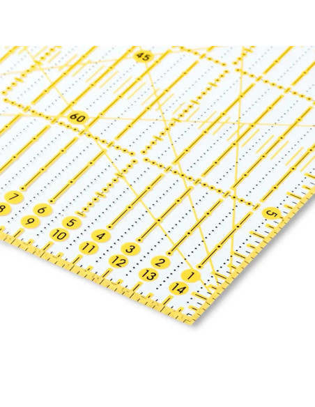 Omnigrid Patchwork-Lineal Winkel 15 x 30 cm