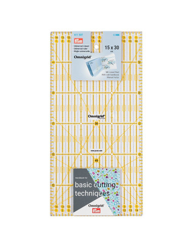 Omnigrid Patchwork-Lineal Winkel 15 x 30 cm
