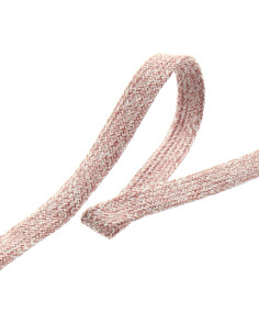Geflochtenes flaches meliertes Band - Rosa