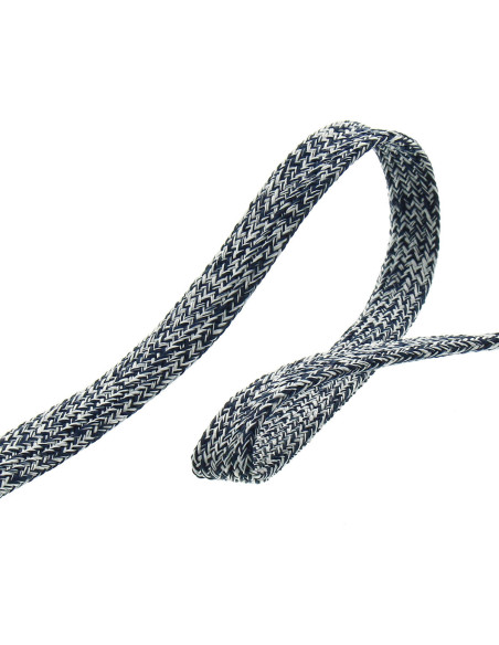 Geflochtenes flaches meliertes Band - Blau