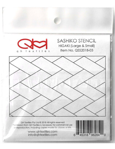 Set mit 2 Schablonen für Sashiko-Stencil - Higaki