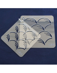 Set mit 2 Schablonen für Sashiko-Stencil - Nowaki